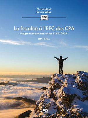 cover image of La fiscalité à l'EFC des CPA--24e édition